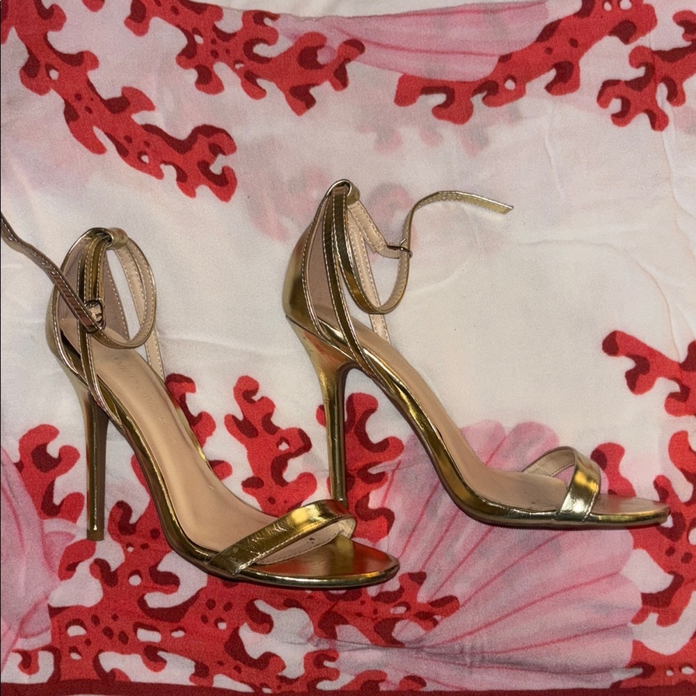 Elegant Gold Stiletto Heels